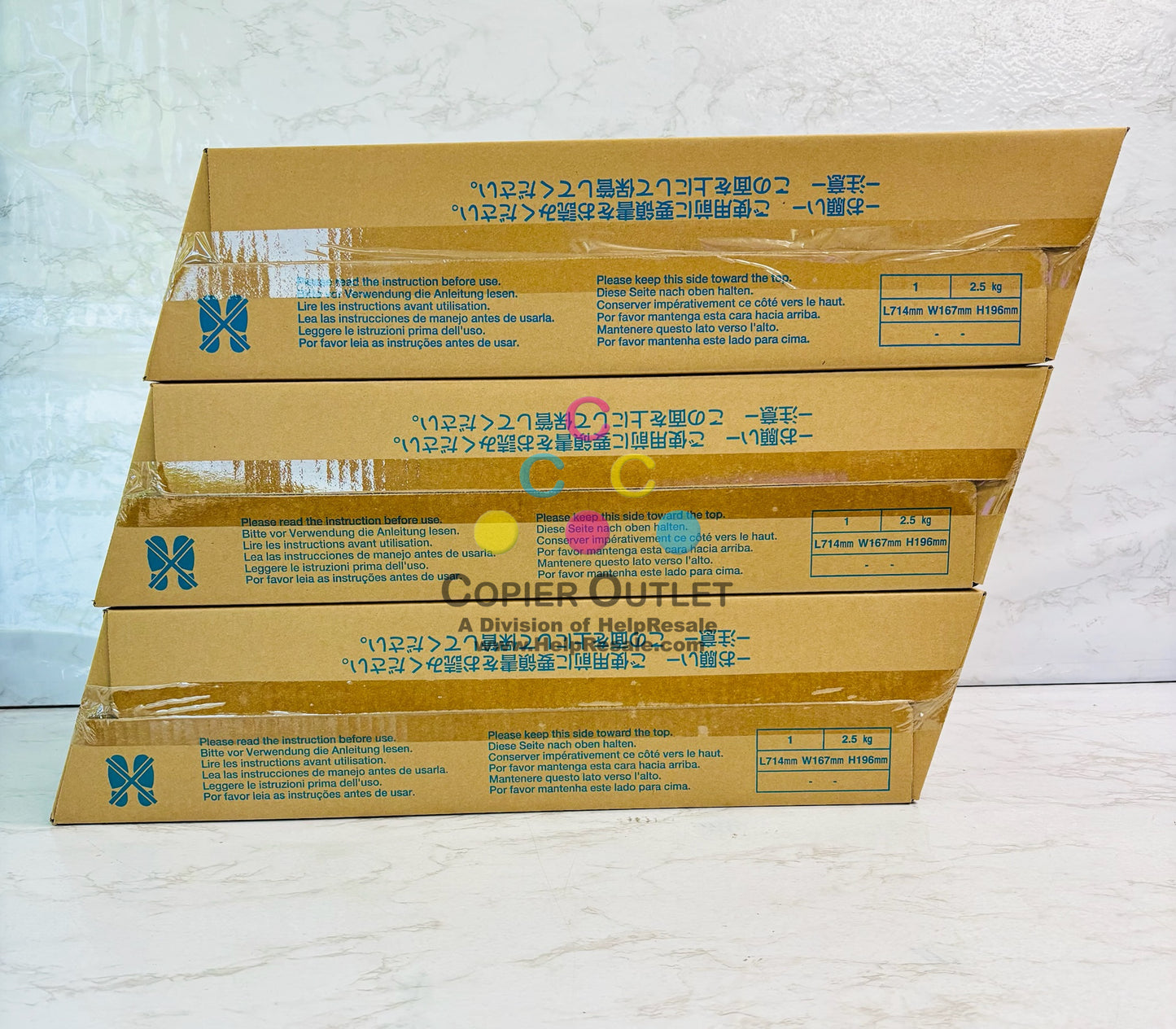 3 Genuine Konica BH C452 C552 C652 Cyan, Magenta & Yellow Imaging Unit IU612 CMY