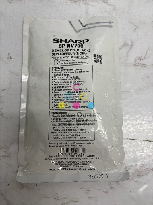 New OEM Sharp BP-50M26,BP-50M31 Black Developer BP-NV700 (BPNV700)
