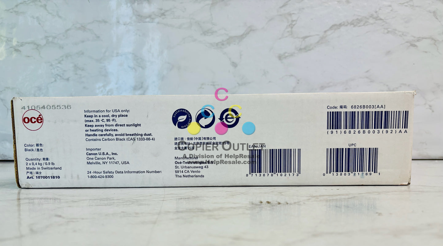 Genuine Océ PlotWave 340, 360 Black Toner Kit 1070011810