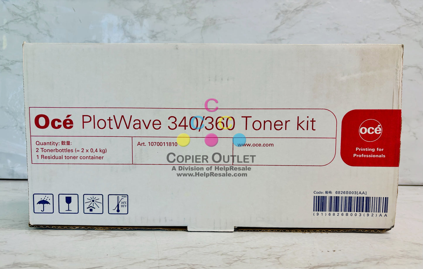 Genuine Océ PlotWave 340, 360 Black Toner Kit 1070011810