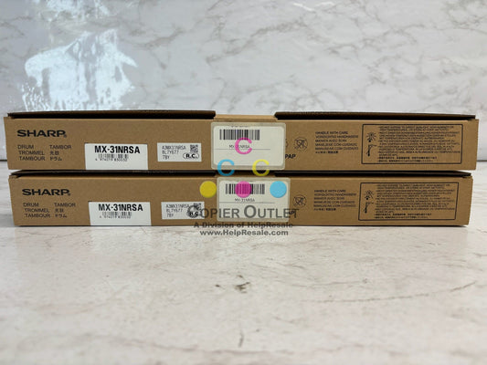2 New OEM Sharp MX-2600N,MX-3100N Drum Only MX-31NRSA