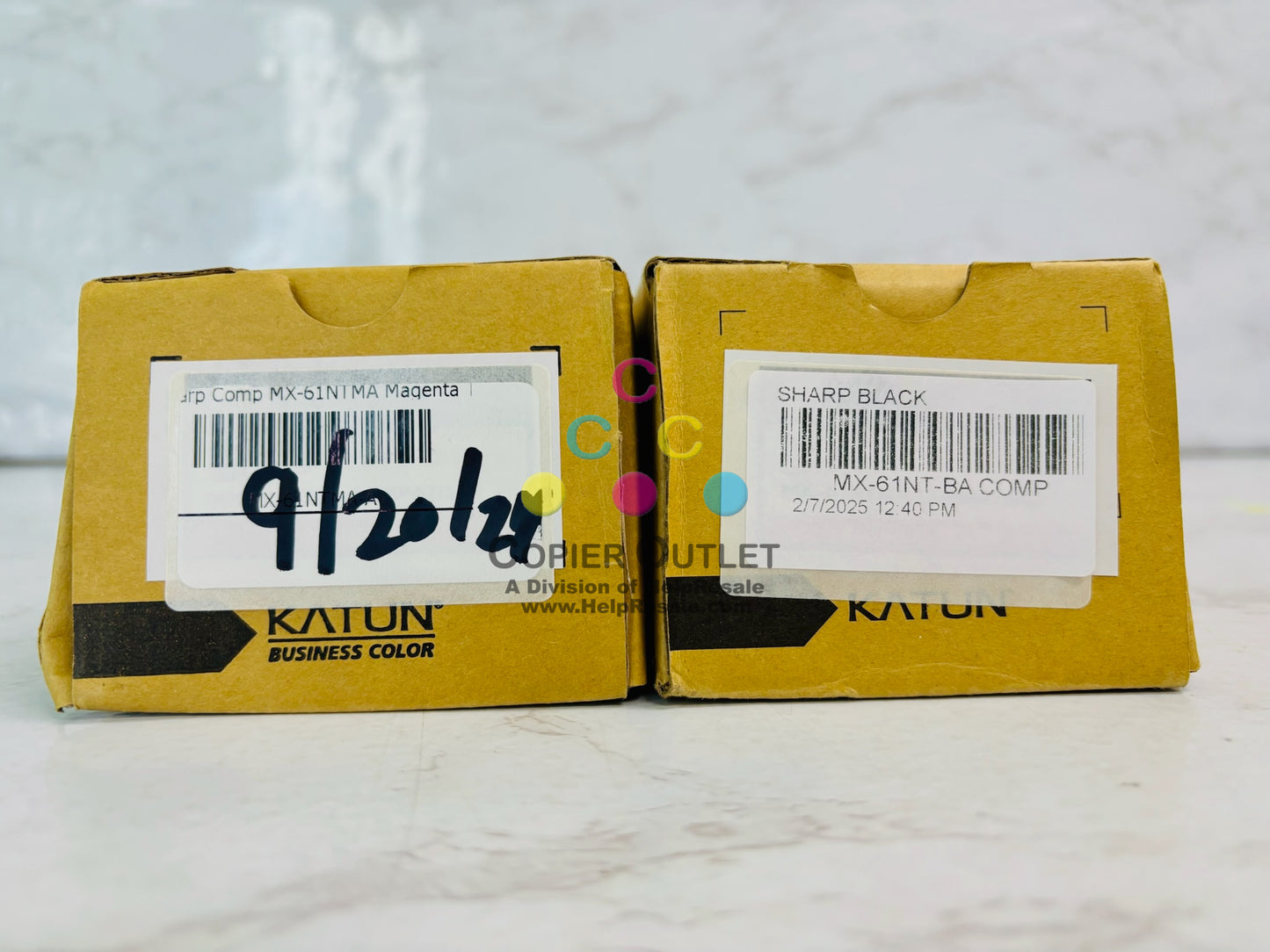 2 Compatible KATUN Sharp MX-6070V,MX-6050V,MX-5070V Magenta Toner MX-61NTMA