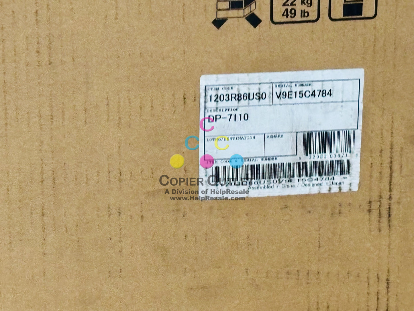 Genuine Kyocera 3252ci 3253ci 4052ci Document Processor DP-7110, Local Pick UP