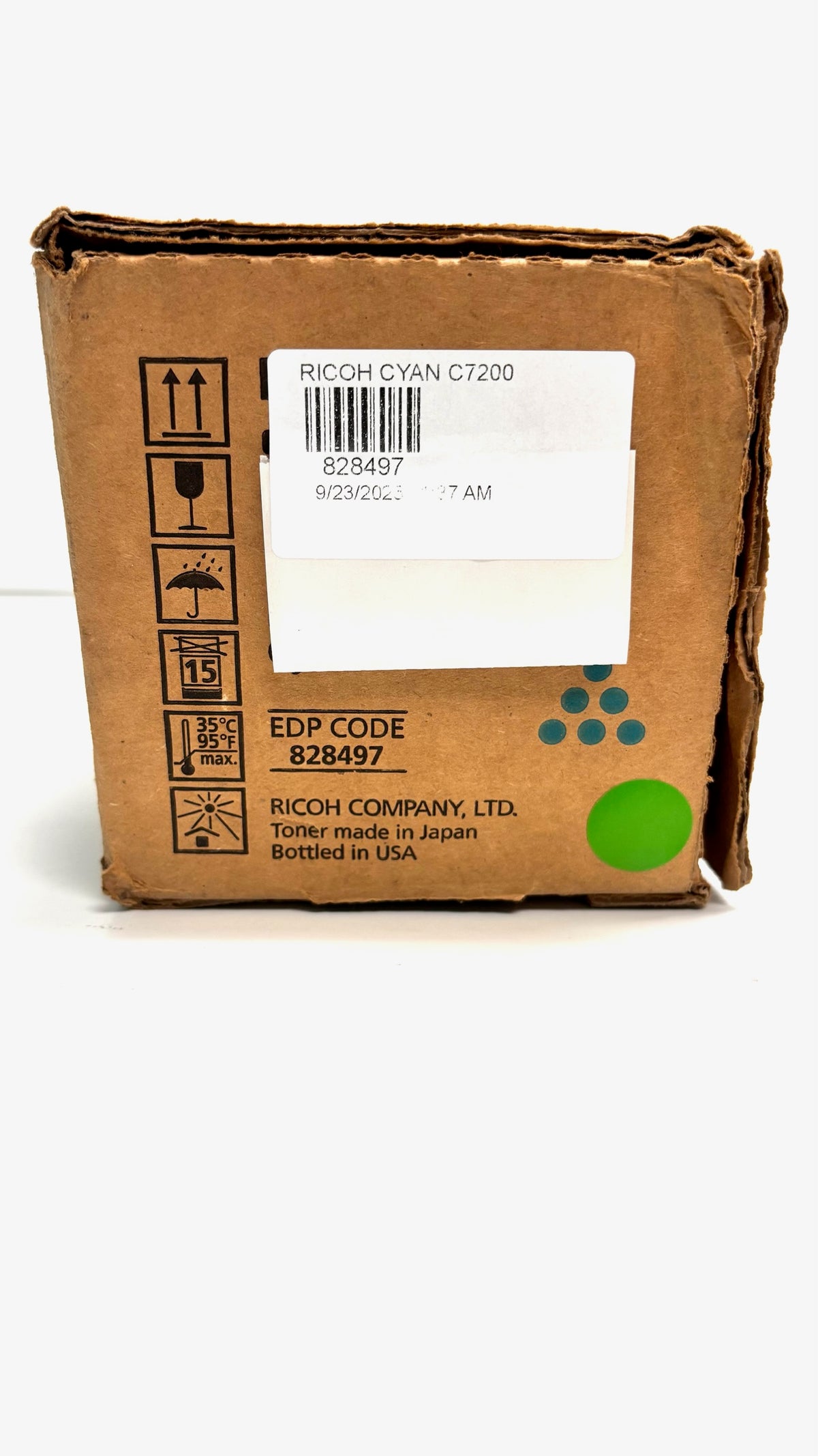 Cosmetic Genuine Ricoh C7200e, C7210x Cyan High Yield Toner 828497