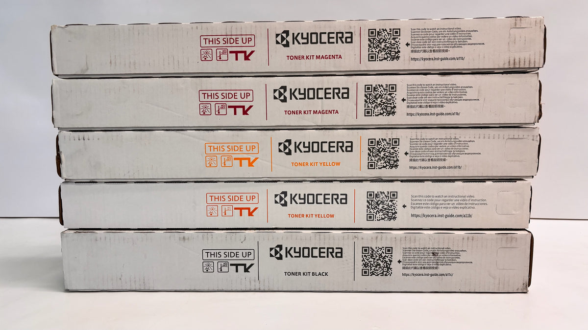 5 Genuine Kyocera TASKalfa 4054ci,CS5054ci MMYYK Toners TK-8547(TK-8549)