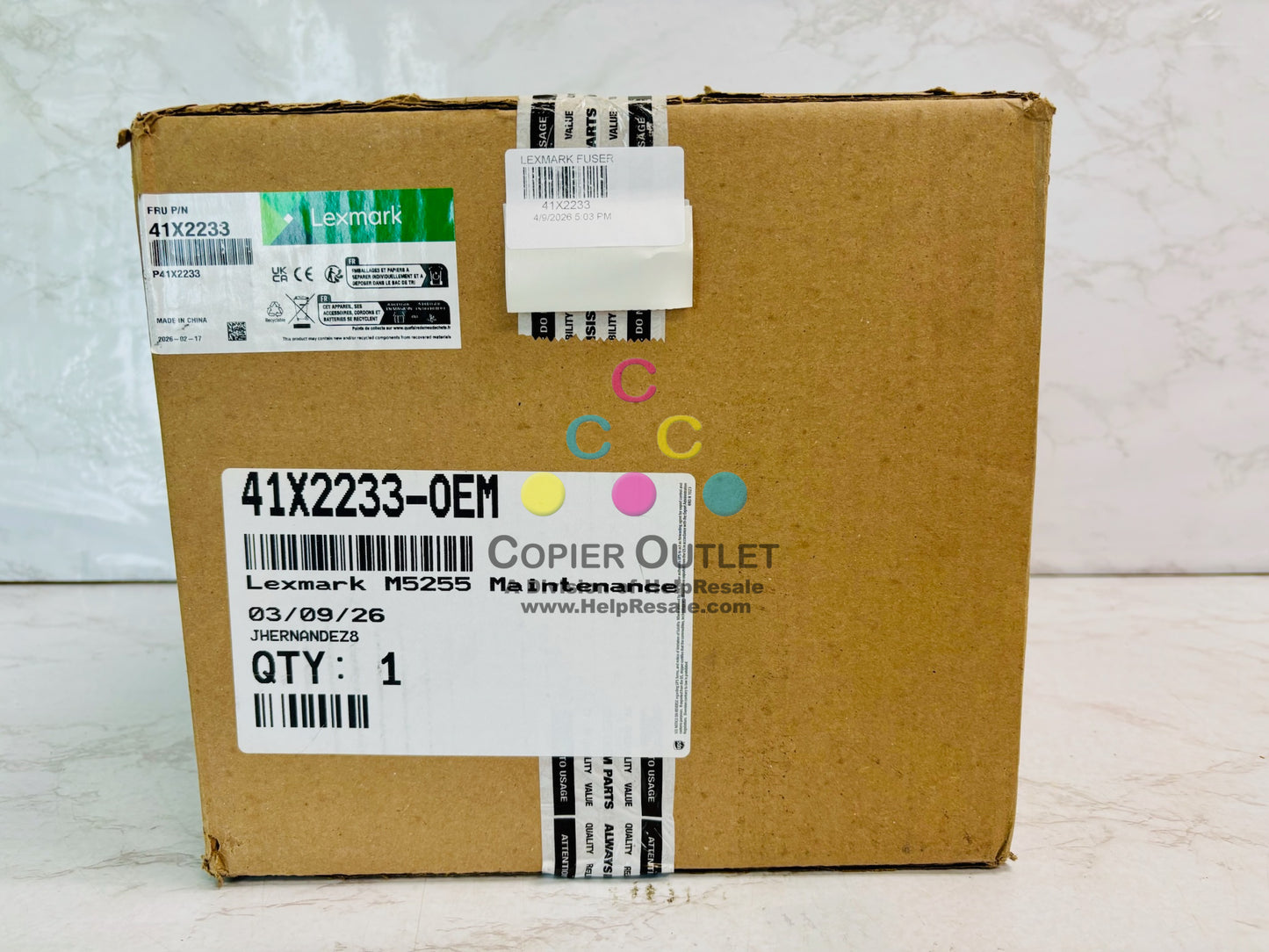 Genuine Lexmark B2865dw, M5255, M5270 Fuser Maintenance Kit 41X2233