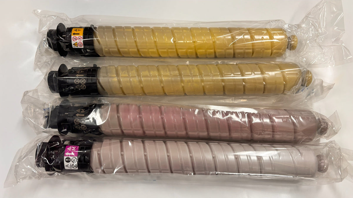 4 Cosmetic OEM Ricoh MPC3003,C3503 Magenta & Yellow Toners 841814,841815