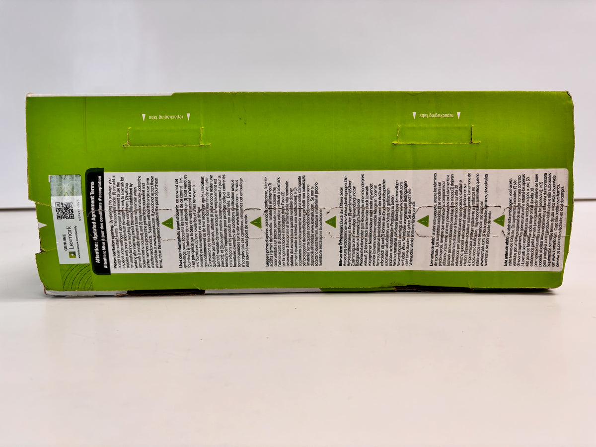 Open OEM Lexmark M3250, XM3250 Black Toner Cartridge 24B6887 Sealed Bag
