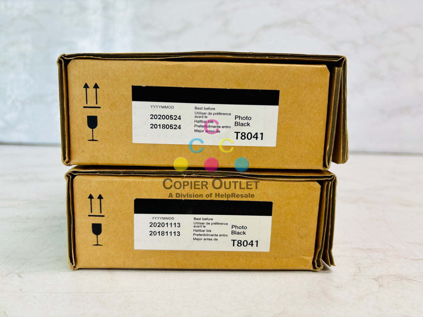 2 Genuine Epson P6000, P7000 , P8000 Photo Black Ink Cartridge T8041 (Exp 2020)