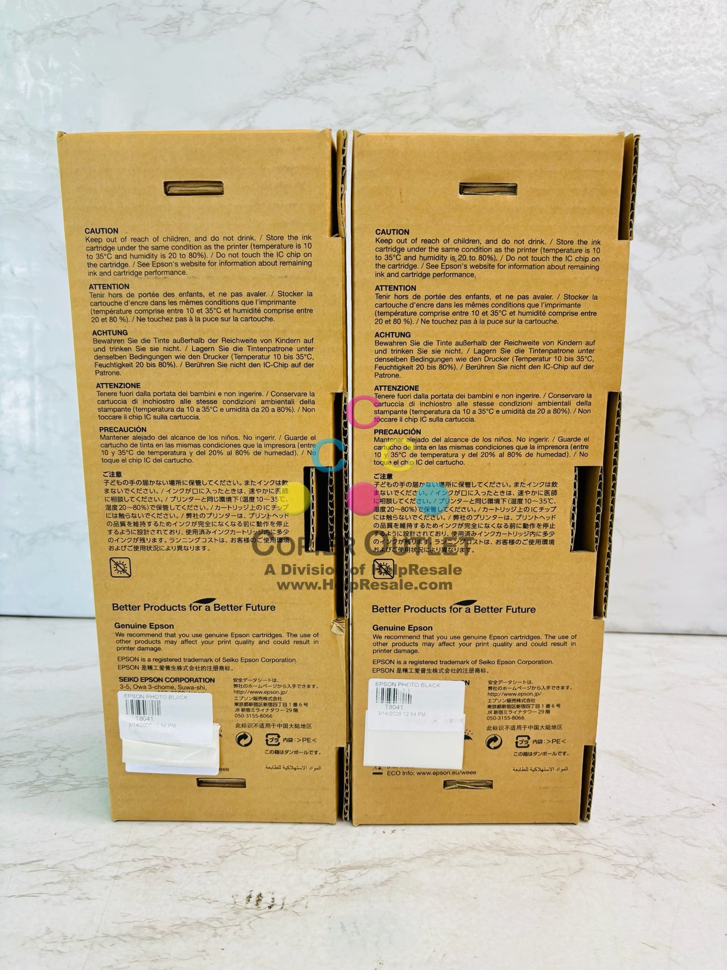 2 Genuine Epson P6000, P7000 , P8000 Photo Black Ink Cartridge T8041 (Exp 2020)