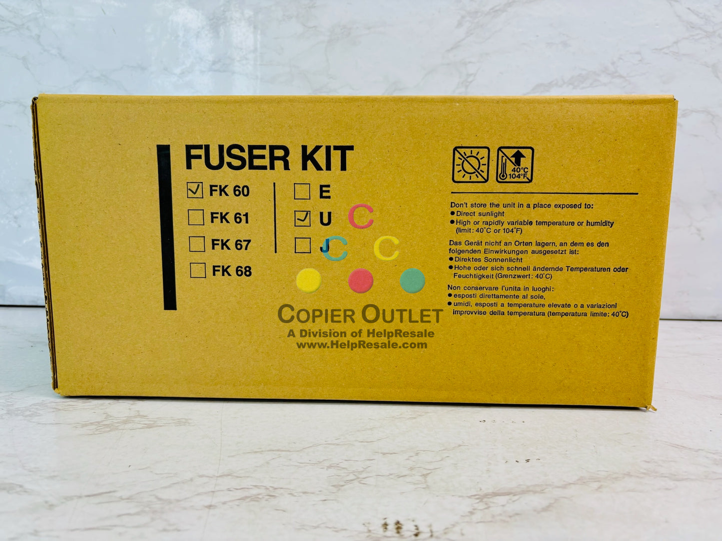 Genuine Kyocera Mita FS1800, FS1800+ Fuser Kit FK-60 U, FK60 U