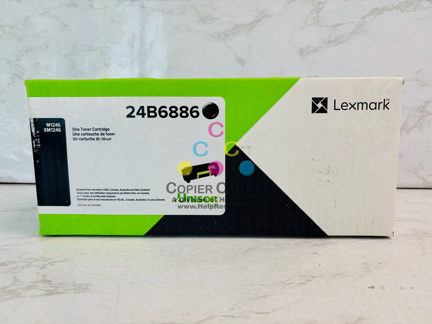 Genuine Lexmark M1246 XM1246 Black Toner Cartridge 24B6886