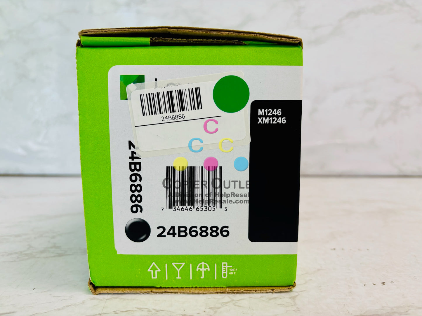 Genuine Lexmark M1246 XM1246 Black Toner Cartridge 24B6886