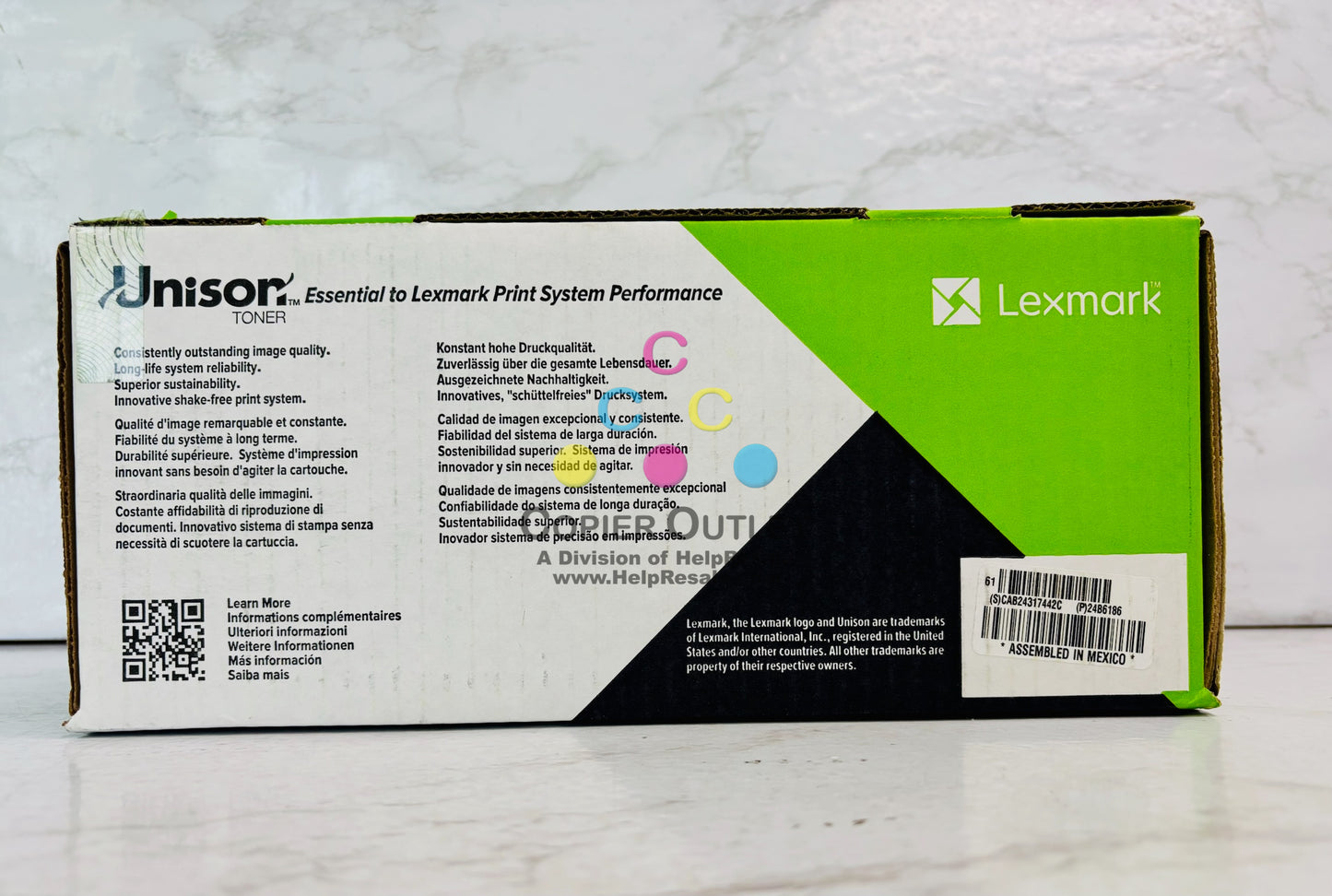 Genuine Lexmark M3150 XM3150 Black One Toner Cartridge 24B6186