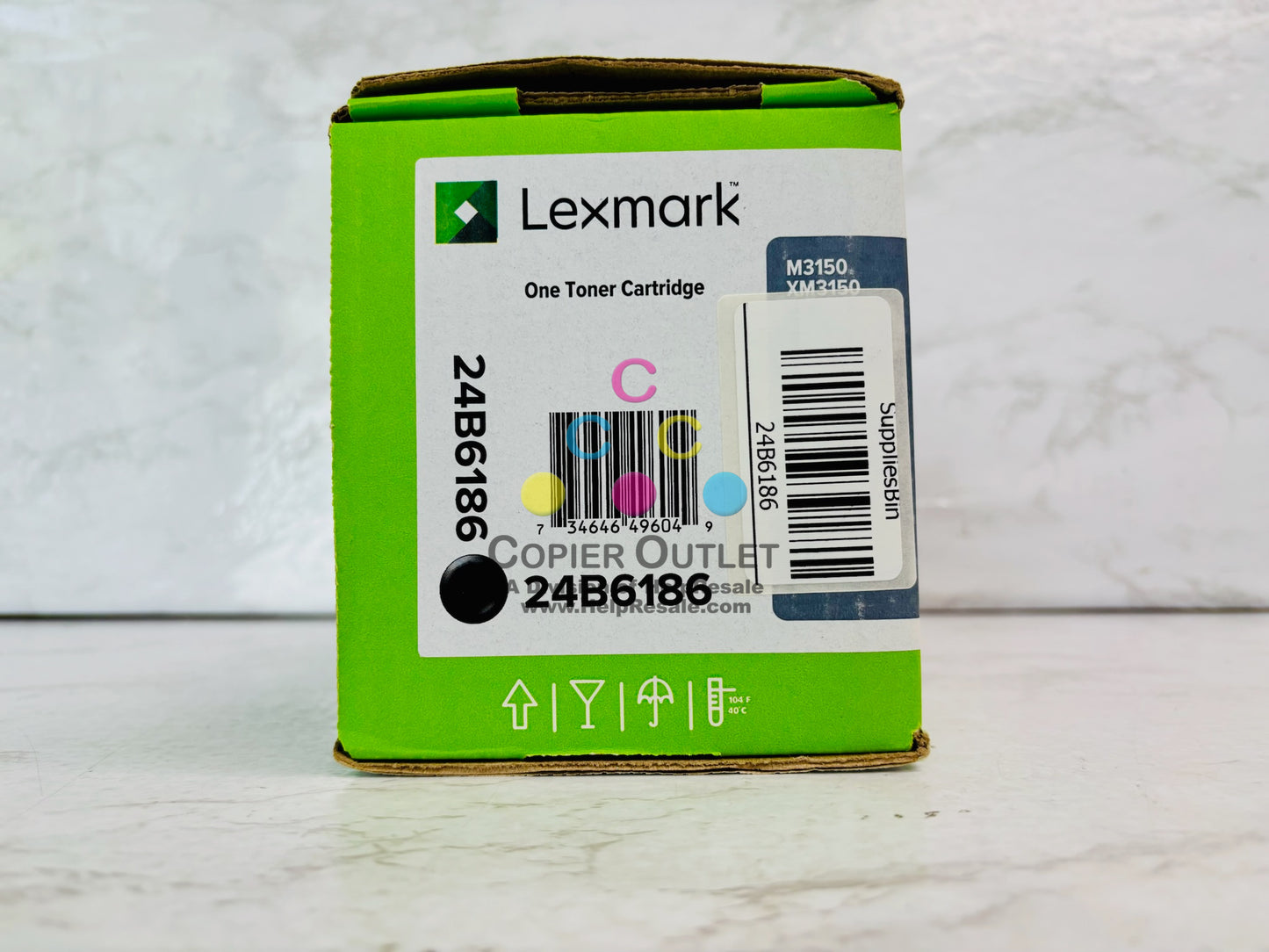 Genuine Lexmark M3150 XM3150 Black One Toner Cartridge 24B6186