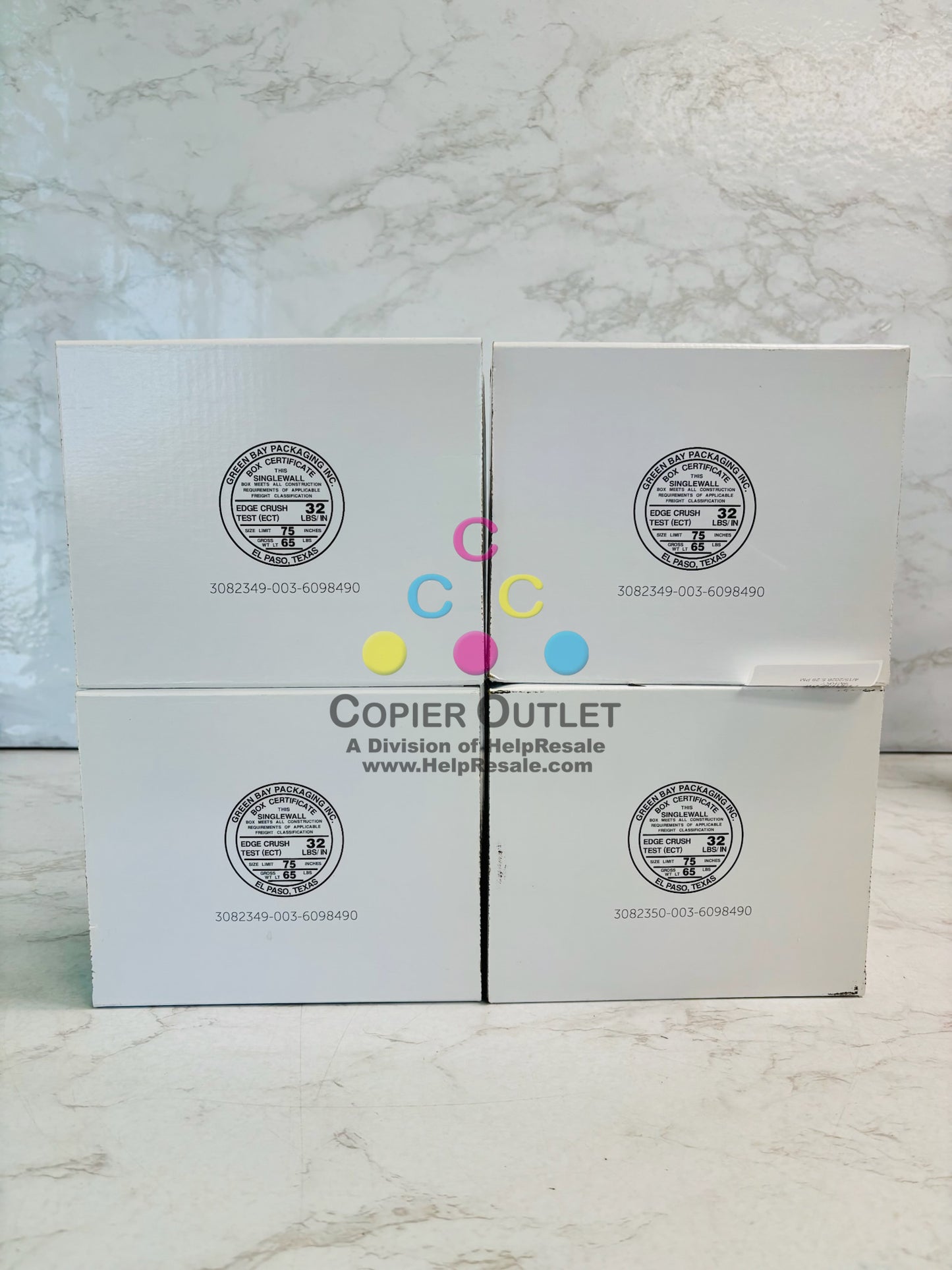 4 Genuine Dell S5840 Cyan, Mag., Yellow, & Blk Toner W3GR6, R59F2, 9MKKY, KT71F