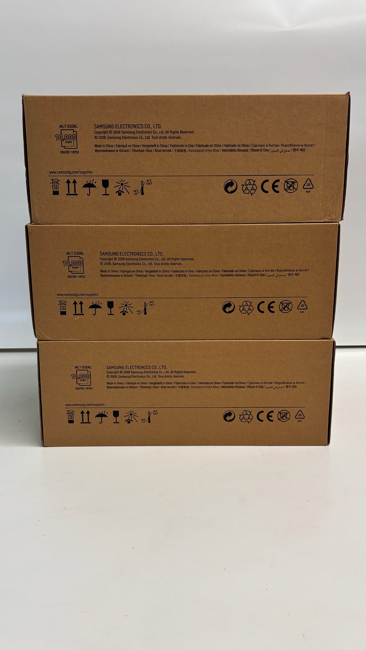 3 Genuine Samsung 208L SCX-5635FN, SCX-5835FN Series Black Toners MLT-D208L