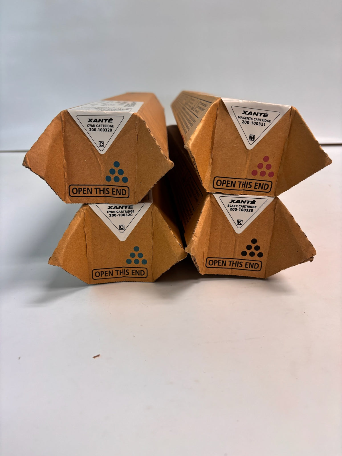 4 Genuine Xante Impressia Toners CCMK 200-100320,200-100321,200-100323