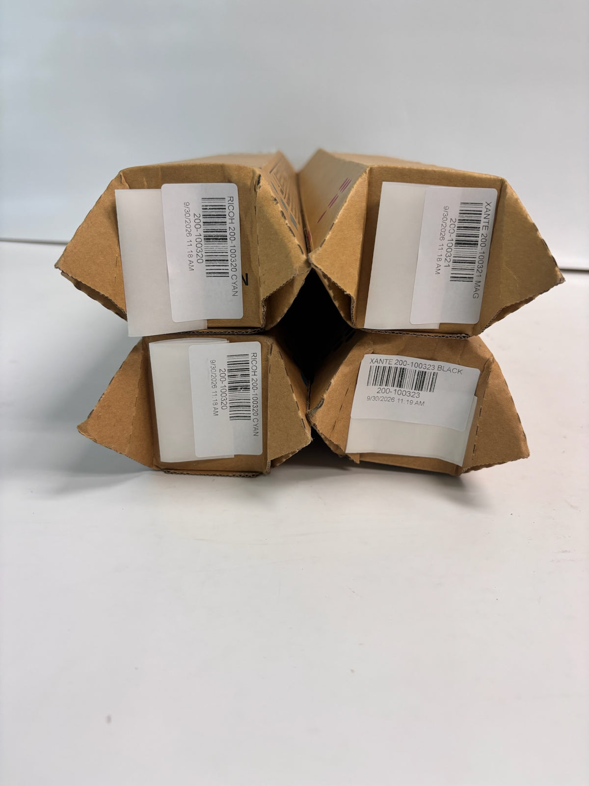 4 Genuine Xante Impressia Toners CCMK 200-100320,200-100321,200-100323