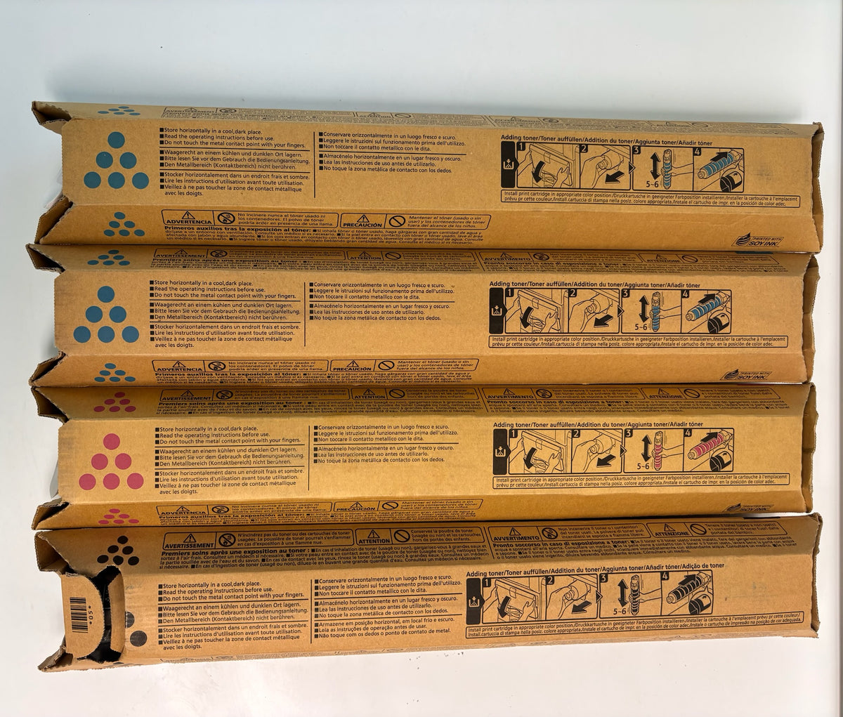 4 Genuine Xante Impressia Toners CCMK 200-100320,200-100321,200-100323
