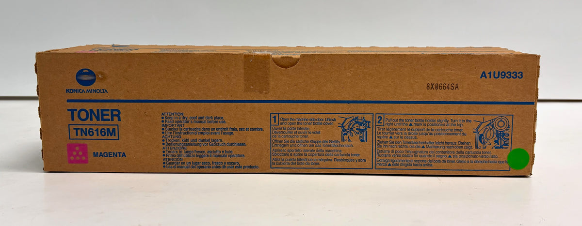 Genuine Konica Minolta Bizhub PRESS C6000, C7000 Magenta Toner TN616M A1U9333