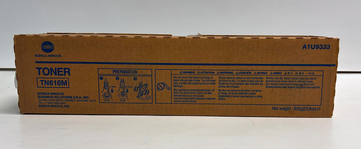 Genuine Konica Minolta Bizhub PRESS C6000, C7000 Magenta Toner TN616M A1U9333