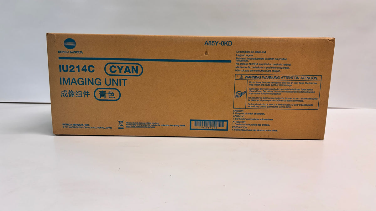 Genuine Konica BizHub C227, C287 Cyan Imaging Unit IU214C, A85Y0KD