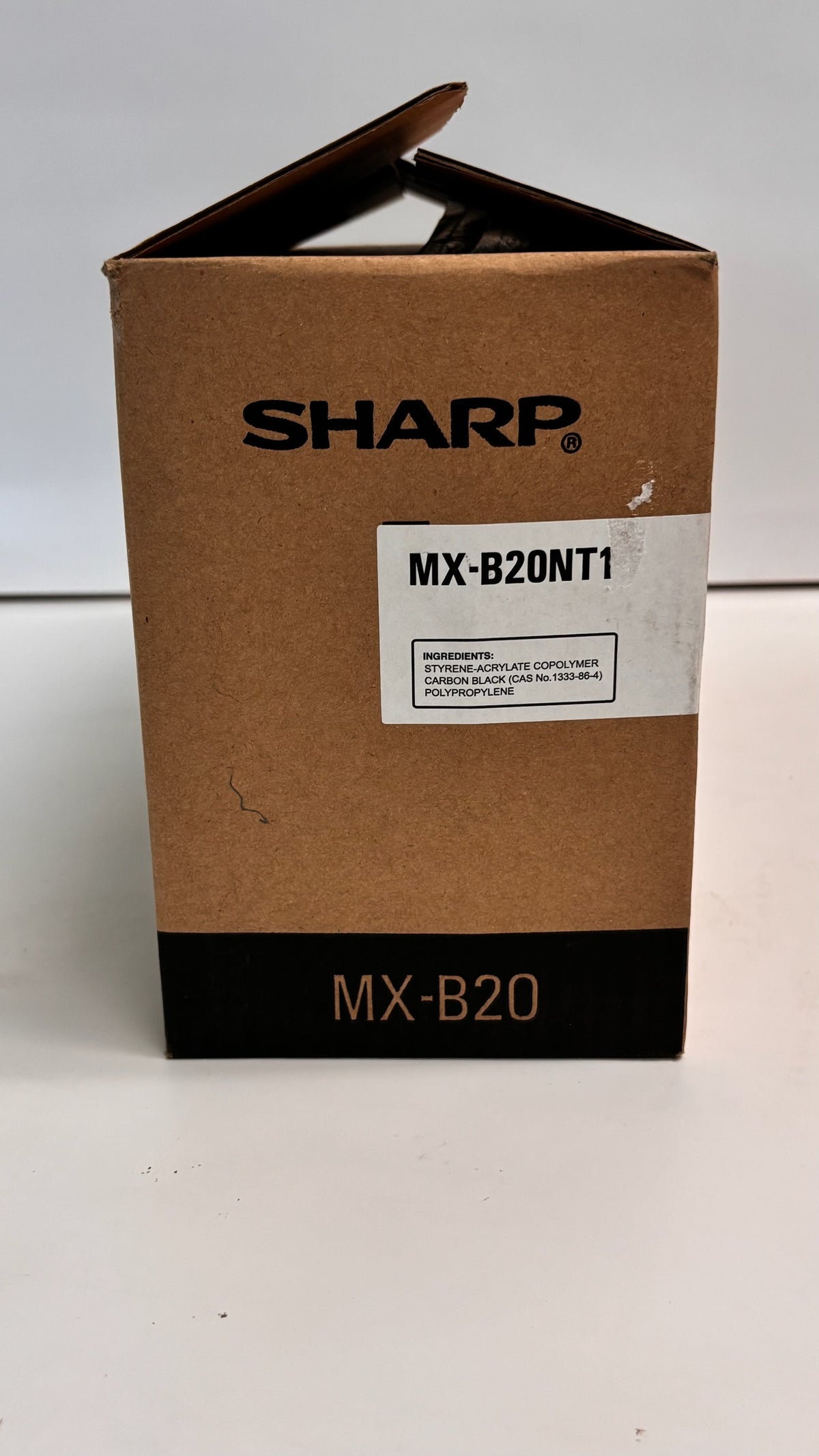 Open Genuine Sharp MX-B201D, MX-B200 Black Toner MX-B20NT1, MXB20NT1 (W/ Seal)