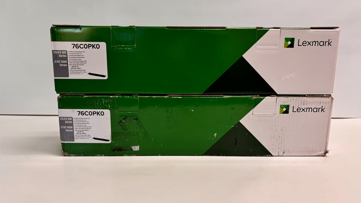2 New Genuine Lexmark CS/CX920, C/XC9200 Black Photoconductor Unit 76C0PK0