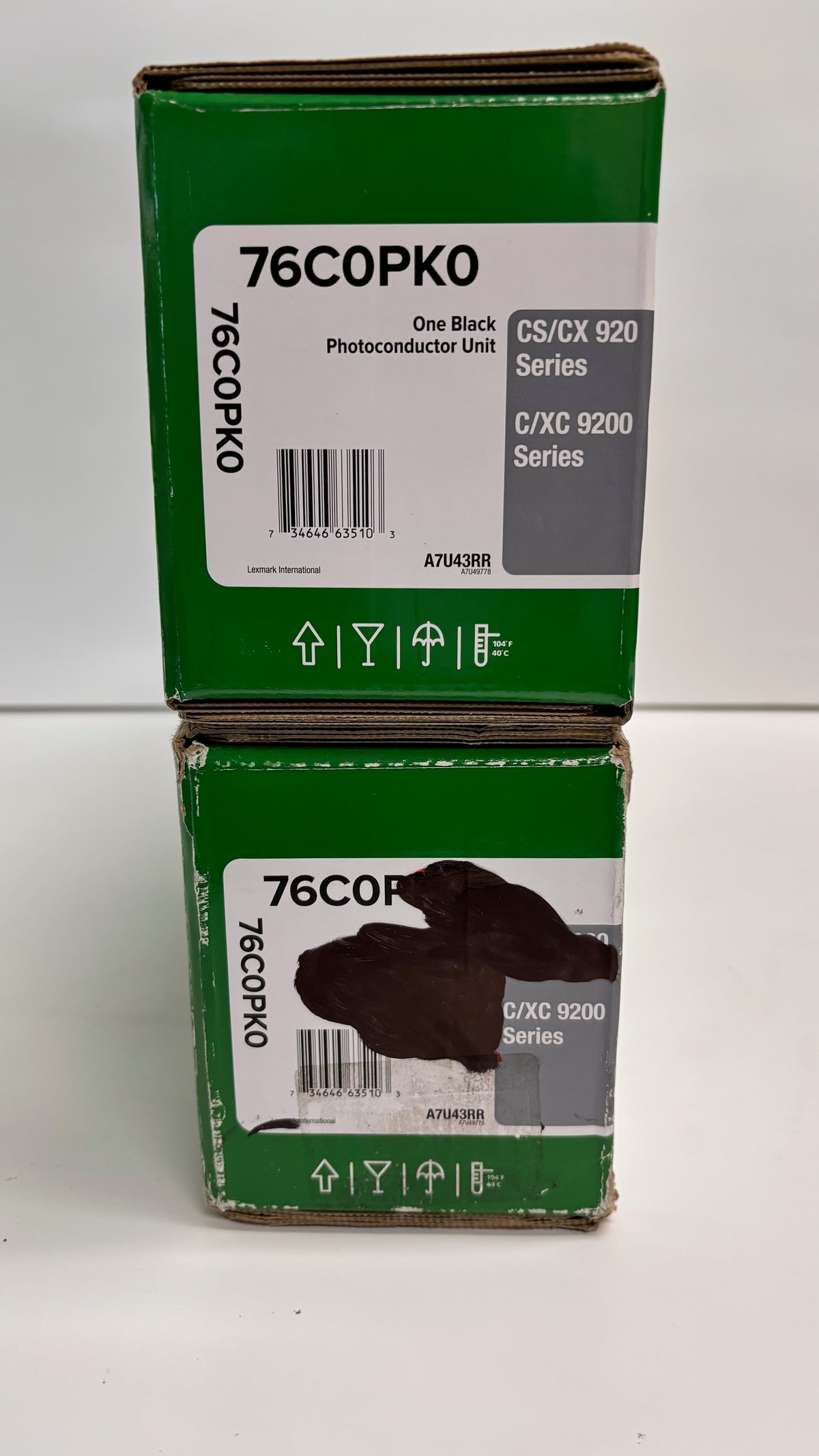 2 New Genuine Lexmark CS/CX920, C/XC9200 Black Photoconductor Unit 76C0PK0