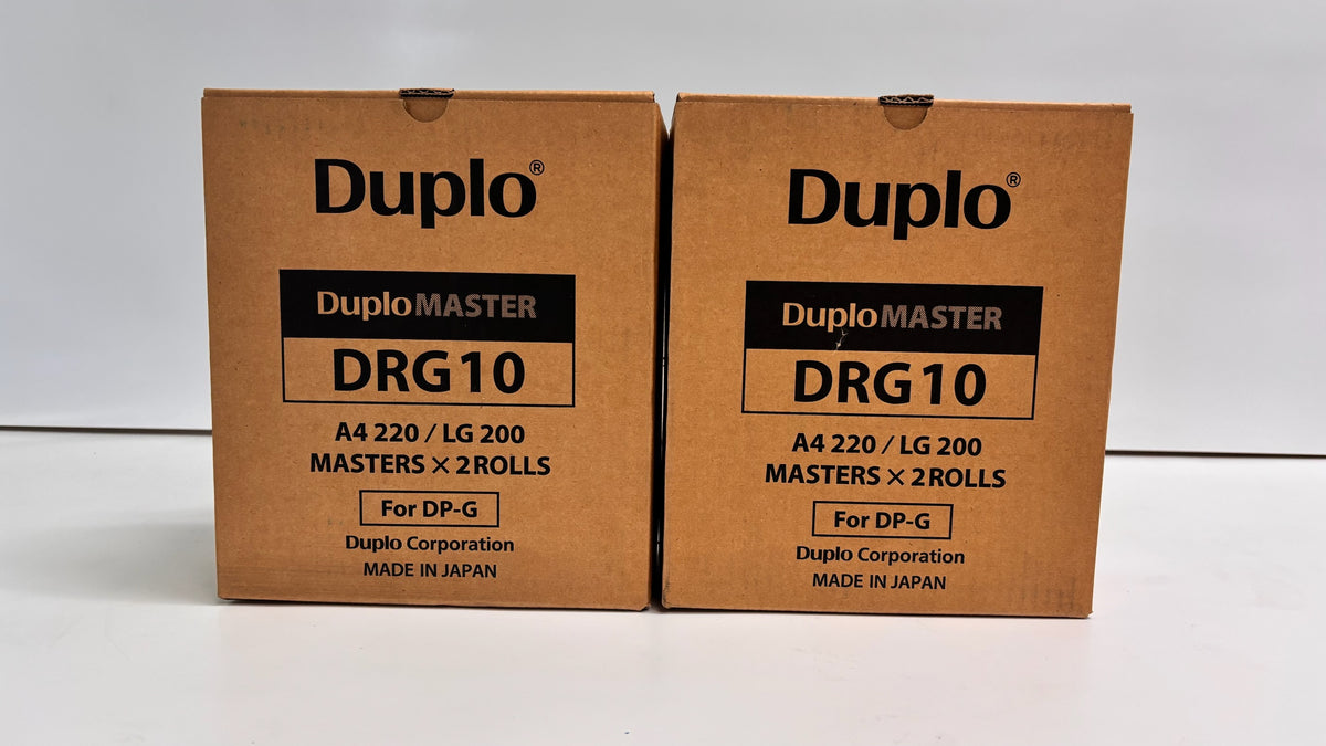 Lot of 2 Genuine Duplo DP-G Series DRG10 Master Roll A4 220/LG200 (2 rolls/box)