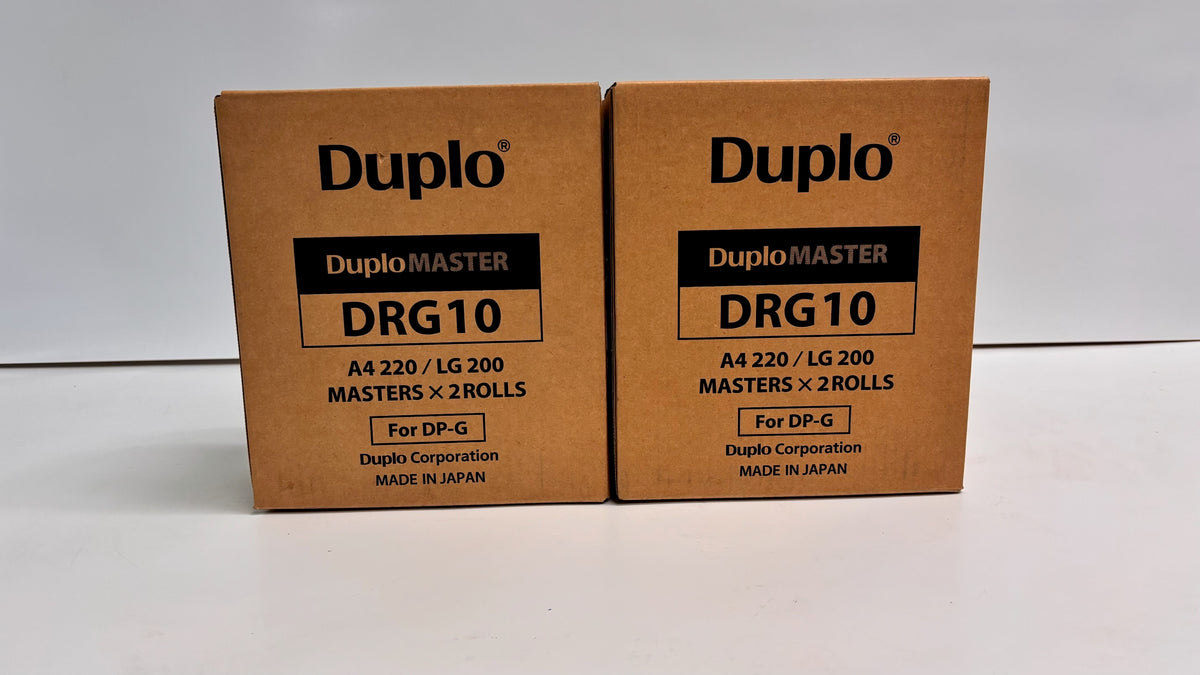 Lot of 2 Genuine Duplo DP-G Series DRG10 Master Roll A4 220/LG200 (2 rolls/box)