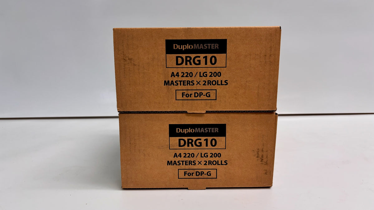 Lot of 2 Genuine Duplo DP-G Series DRG10 Master Roll A4 220/LG200 (2 rolls/box)