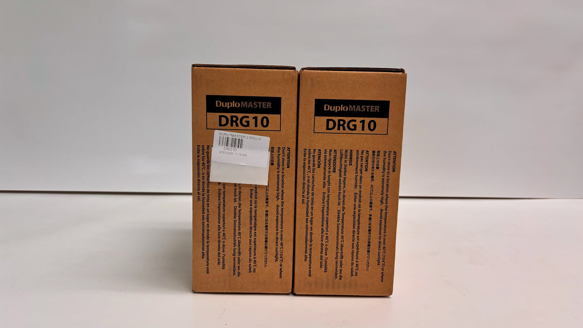 Lot of 2 Genuine Duplo DP-G Series DRG10 Master Roll A4 220/LG200 (2 rolls/box)