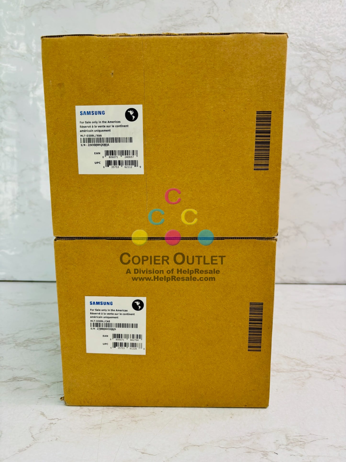 2 Genuine Samsung ML-5512ND, ML-5515ND Black Yield Toner MLT-D309L