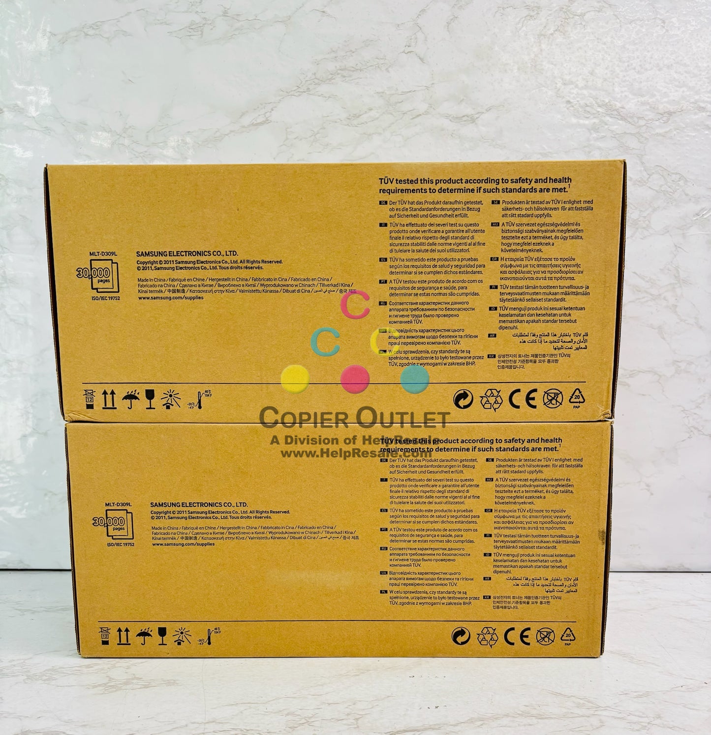 2 Genuine Samsung ML-5512ND, ML-5515ND Black Yield Toner MLT-D309L