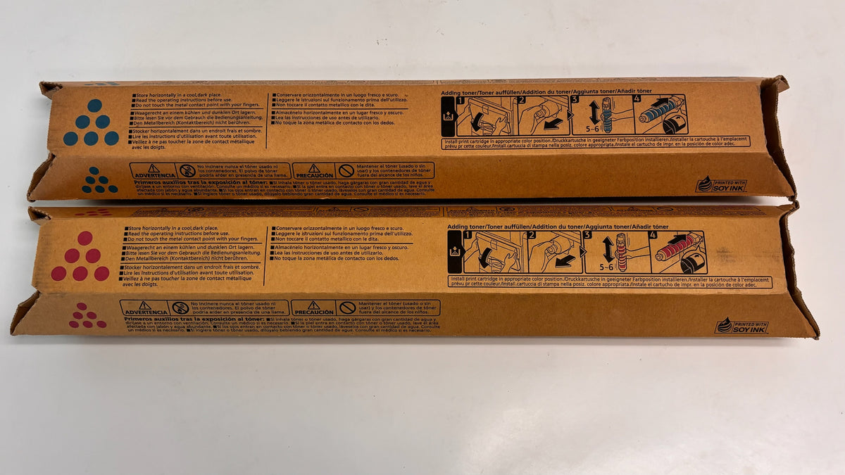 2 Genuine Xante Impressia Cyan & Mag Toner 200-100320, 200-100321(840814,840815)