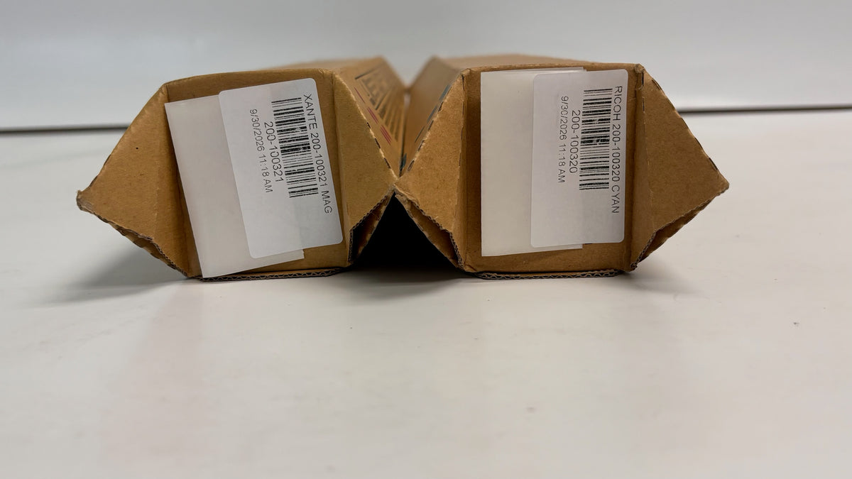 2 Genuine Xante Impressia Cyan & Mag Toner 200-100320, 200-100321(840814,840815)