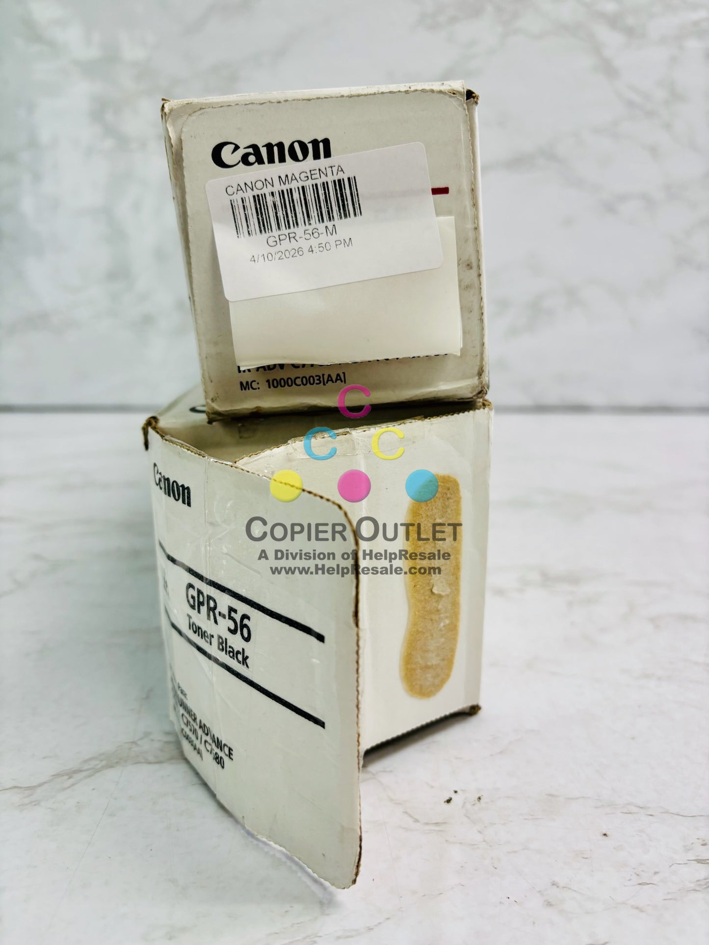 2 Open Genuine Canon iR Adv C7565,C7570 Magenta & Black Toner GPR-56, GPR56