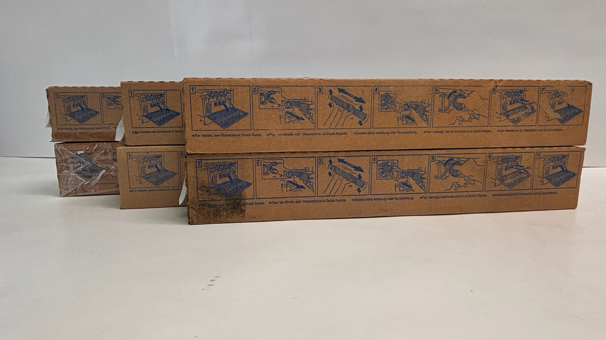 6 Genuine Konica Bizhub C220, C360 CCMMYY Toners TN319 ( Bad Box )