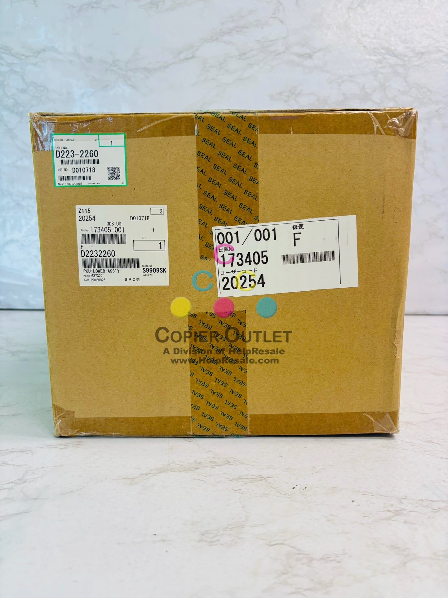 Genuine Ricoh D223-2260 Lower PCU Unit Assembly