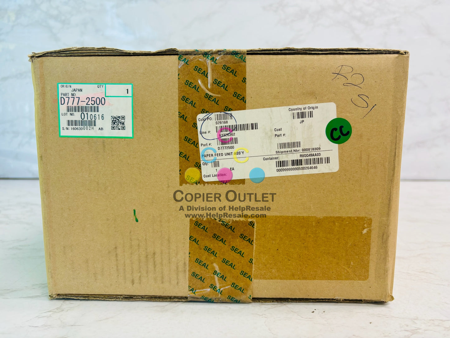 Genuine Ricoh D777-2500 ,  D7772500  Paper Feed Unit Assembly