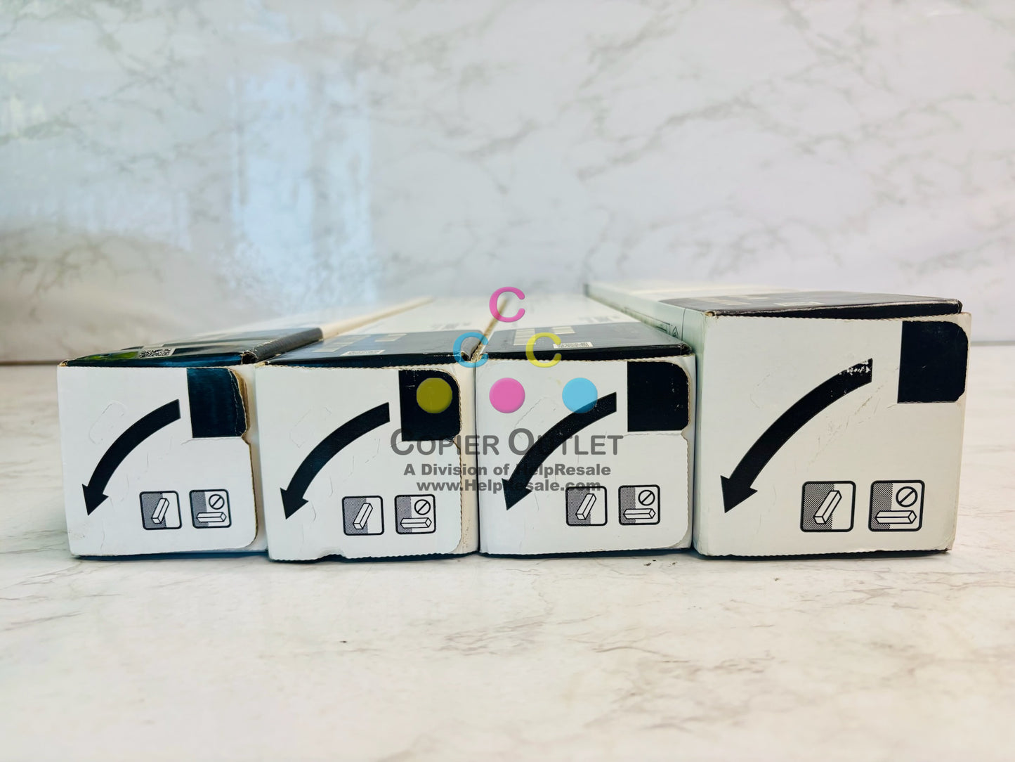4 Genuine Canon iR C5840,C5850 Cyan, Magenta, Yellow & Black High Yield Toner GPR-61