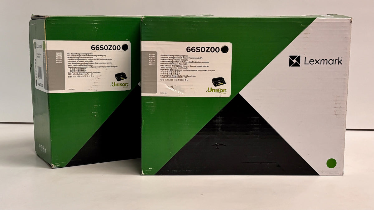 2 Genuine Lexmark MS531dw, M3350 Black Imaging Units 66S0Z00