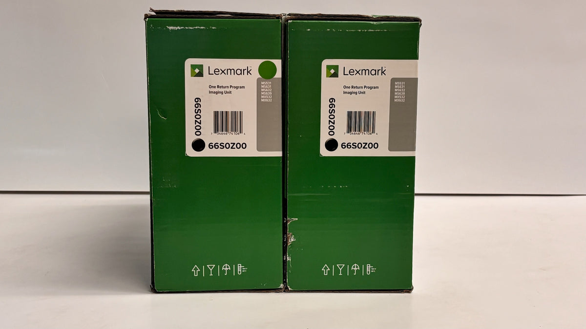 2 Genuine Lexmark MS531dw, M3350 Black Imaging Units 66S0Z00