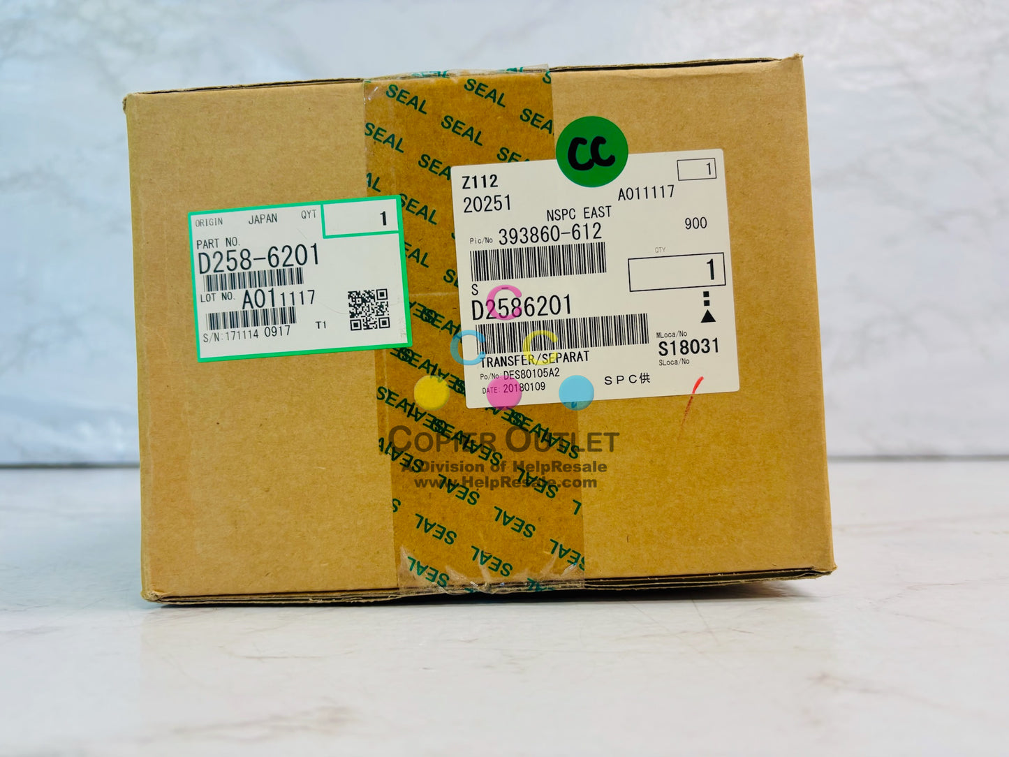 Genuine Ricoh MP C6503, C8003 Transfer/ Separation Assembly D258-6201