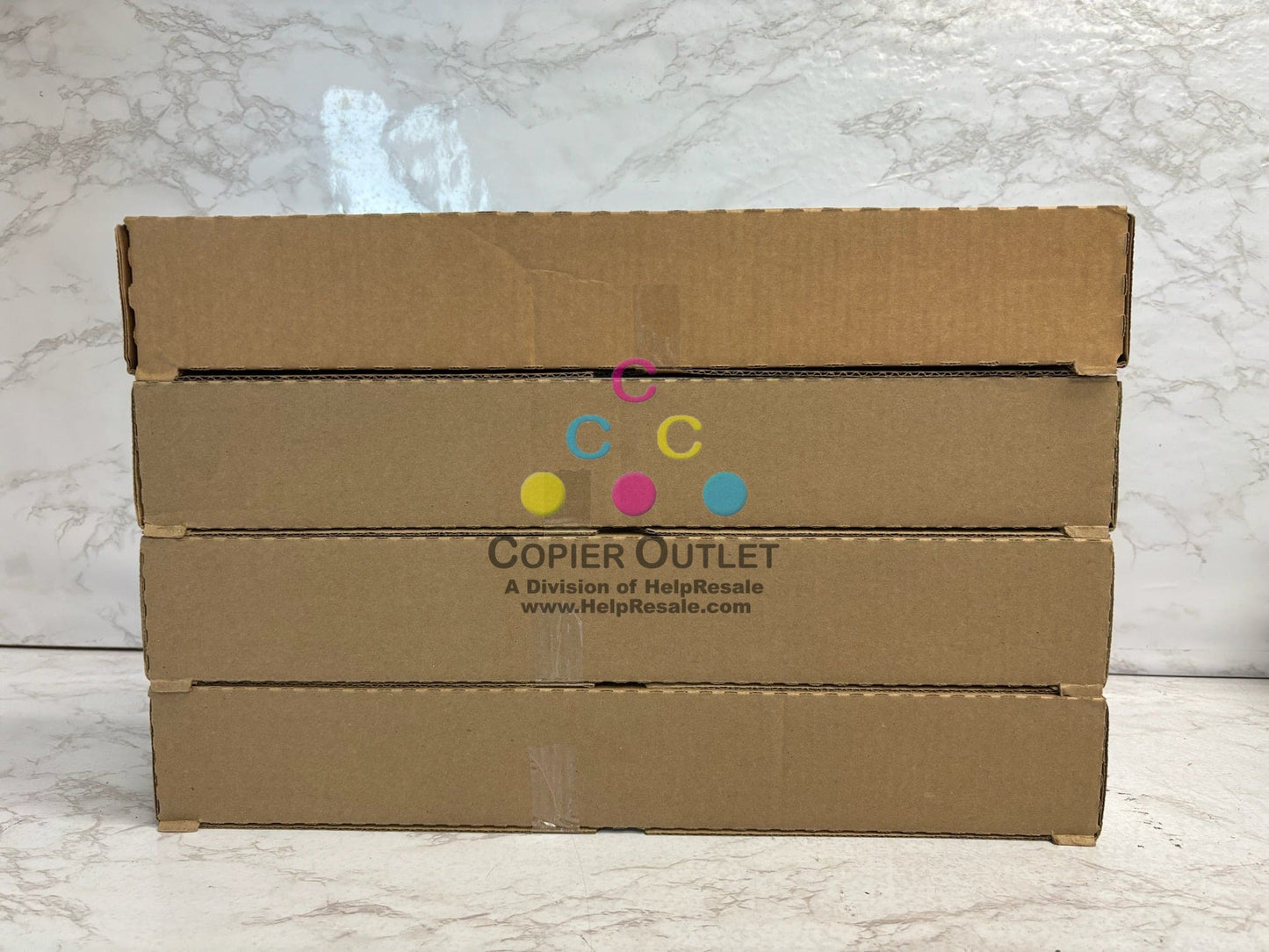 4 Genuine Konica C458,C558,C658 TN514AM(16.8oz) & TN514Y(18.5oz) Toners, Plain Boxes