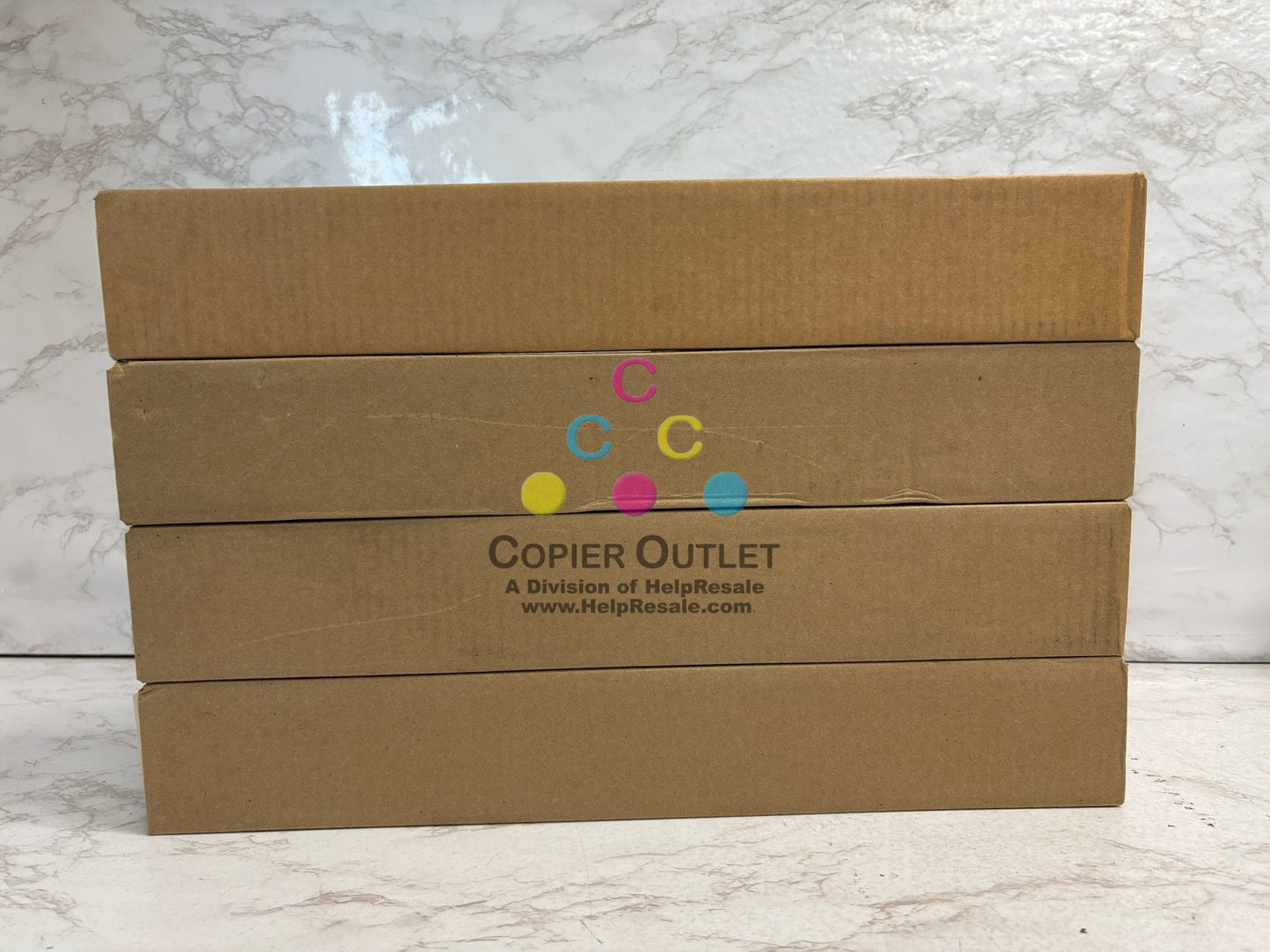 4 Genuine Konica C458,C558,C658 TN514AM(16.8oz) & TN514Y(18.5oz) Toners, Plain Boxes