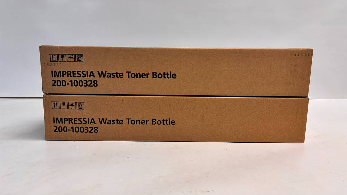 2 Genuine Xante Impressia Waste Toner Bottles 200-100328, 701561, G289-14