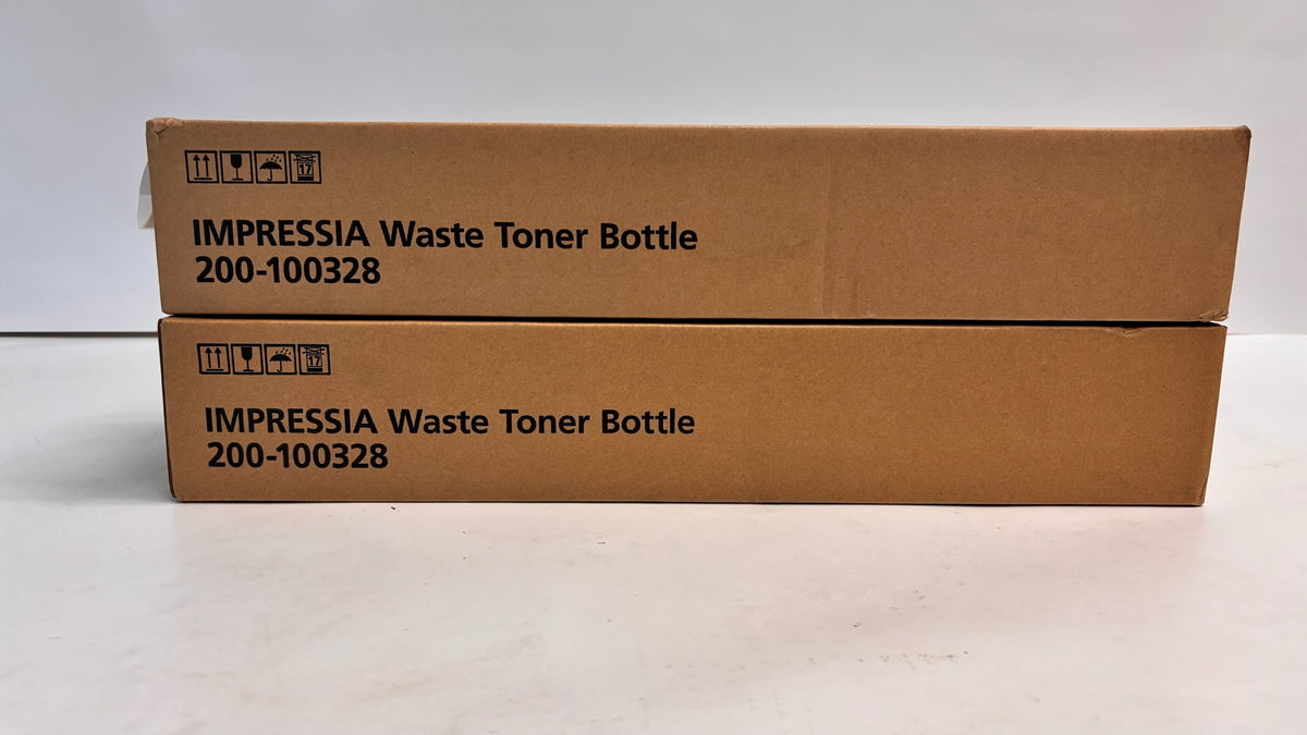 2 Genuine Xante Impressia Waste Toner Bottles 200-100328, 701561, G289-14
